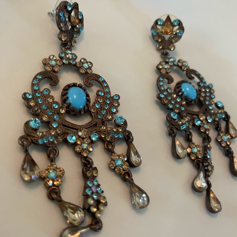 Gypsy Post Back Dangle Boho Earrings